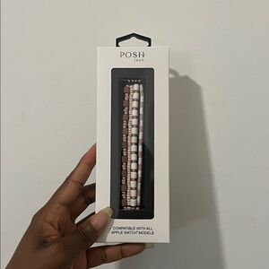 Posh tech beaded Apple Watch band